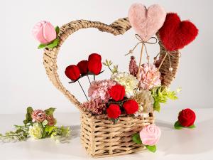 Ingrosso cestini floreali San Valentino