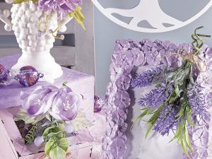 Lavanda e peonie artificiali