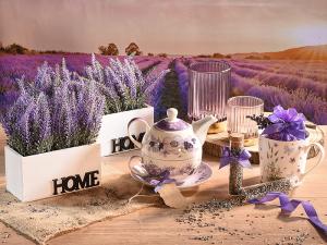 Lavender trend: perfumes on display