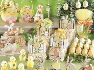 Pulcini decorativi pasquali
