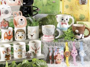 Tazze animaletti e orologi bimbi