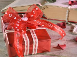 Valentine's ribbons and decorations