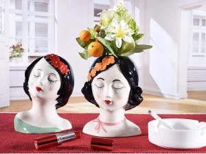 Vases and faces: design furnishing ideas