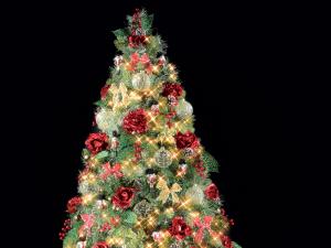 albero Natale rosso