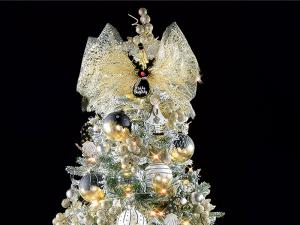 albero natalizio oro nero