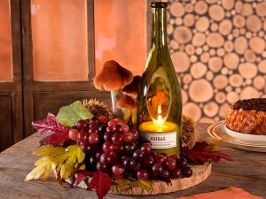centrotavola vino autunno