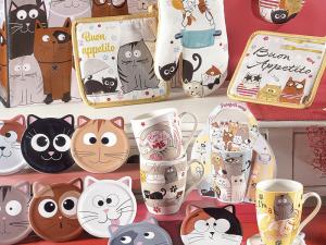 ceramiche cucina a tema gatto