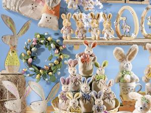 décorations en bois de Pâques