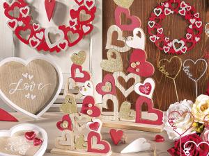 décorations en bois saint valentin