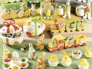 easter: egg cups and jars