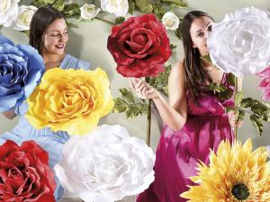 fiori giganti per arredo vetrine