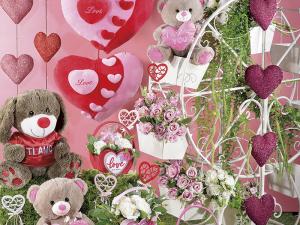 idées pour afficher des coeurs et des fleurs
