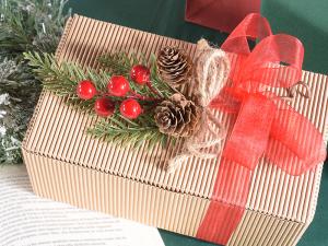 pacchetto regalo scatola rustica