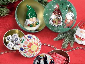 pallina natale apribile regalo