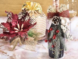 panettoni e bottiglie regalo