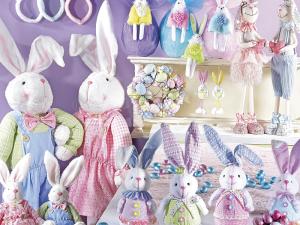 shop window decorations and Easter cake holders