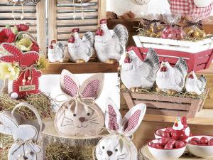 vetrina di Pasqua in stile country