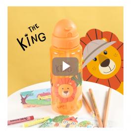 Bouteilles avec anse et paille pour enfants
