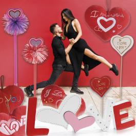 Cuori e decori d'amore