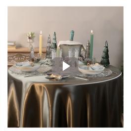 Decoración de la mesa navideña