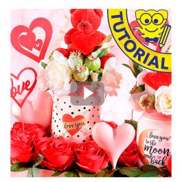 Idea fai da te San Valentino: centrotavola