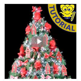 Natale tradizionale con decori rossi