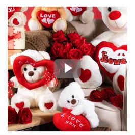 Ositos de peluche del día de San Valentín