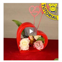 San Valentino vaso fiori tutorial