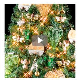 Verde y chic: decora tu Navidad