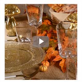 allestimento tavola autunno