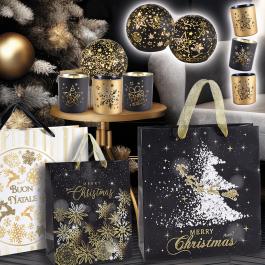 black gold christmas packaging