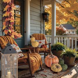 decoro arredo casa autunno zucca