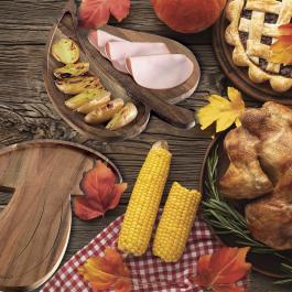 tablas de cortar de madera cocina de setas