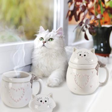 Cat mug: scratchy design