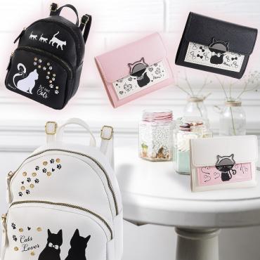 Cat themed fashion accessories