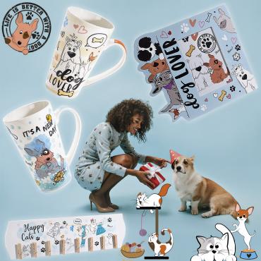 Dog & cat themed gift items