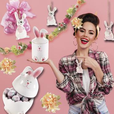 Easter, rabbits and pottery