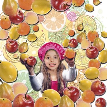 Fructe artificiale: culori prezentate