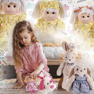 Idées cadeaux pour les filles : poupées en tissu