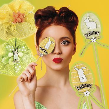 Pasqua verde e gialla, decori fresh