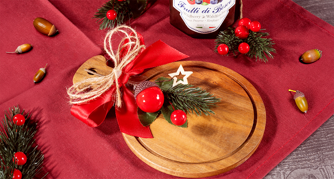 Tabla de cortar set aperitivo navideño