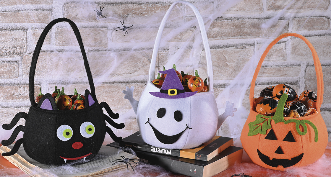 Halloween ghost spider candy holders