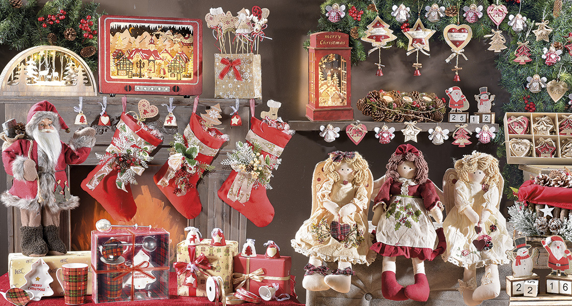 Paesaggio Immagini Natalizie Vintage.Ingrosso Decori In Legno Stile Vintage Art From Italy