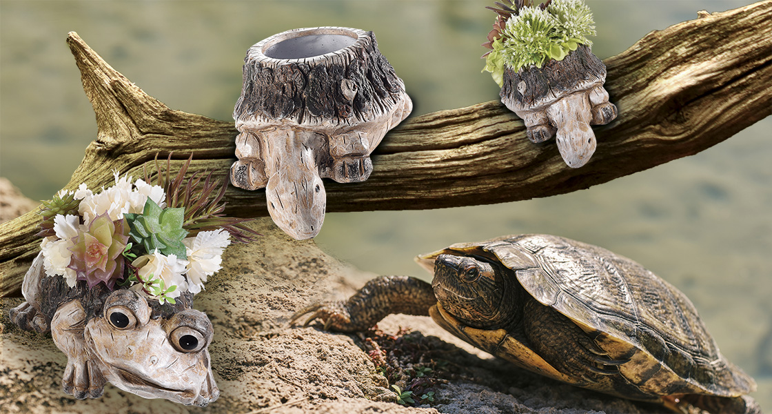 Arredo outdoor estivo: vaso a tartaruga