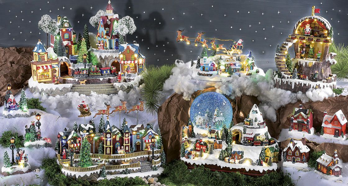 Immagini Natalizie In Movimento.Ingrosso Villaggi Natalizi Art From Italy