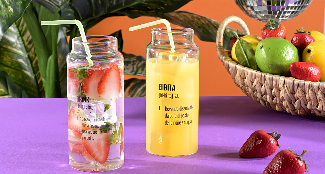 bouteilles en verre pour boissons d'été