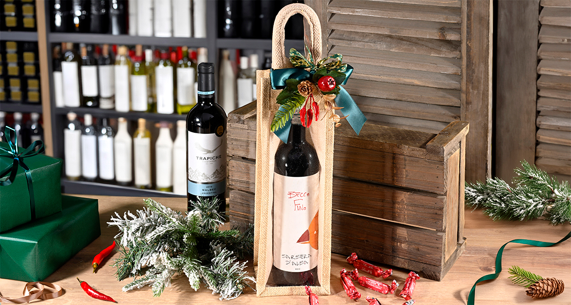 sac cadeau bouteille