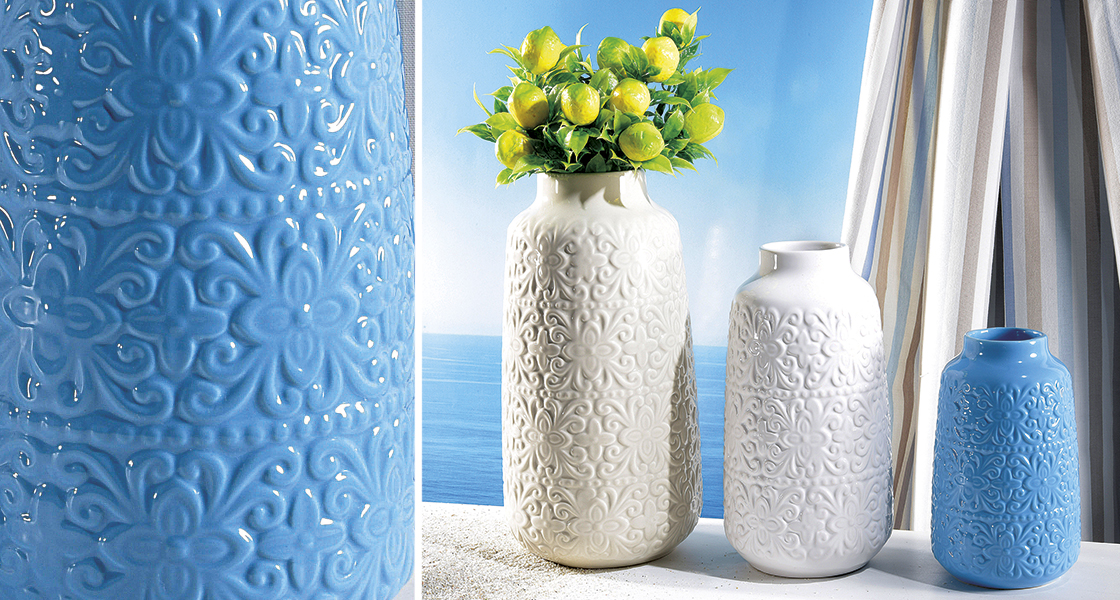 Vases décor marin