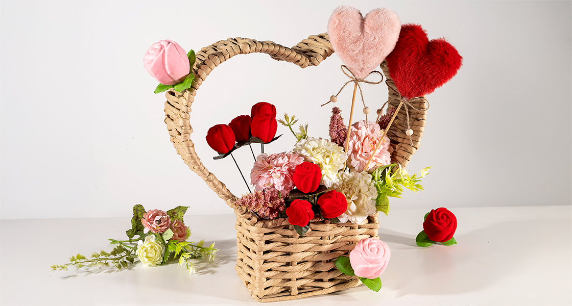 Coșuri florale de Valentine's Day