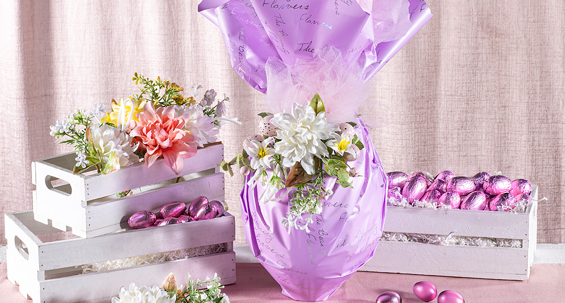 Papier d'emballage pour bonbons de Pâques
